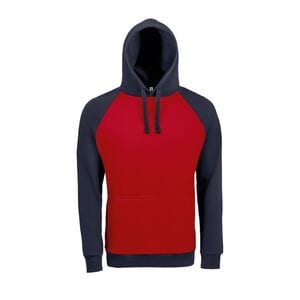 SOL'S 02998 - Seattle Sweat Shirt Unisexe Bicolore French Navy/ Red