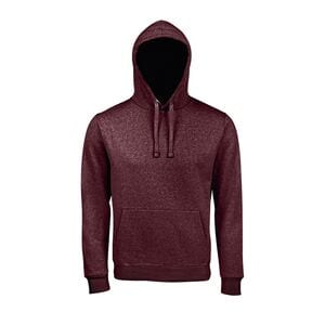 SOL'S 02991 - Spencer Sweat Shirt Homme à Capuche Oxblood chiné