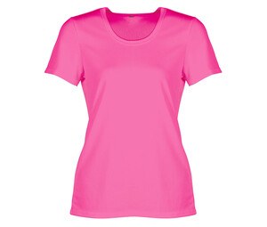 Sans Étiquette SE101 - Tee-Shirt Respirant Femme Fluorescent Pink