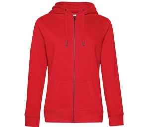 B&C BCW03Q - Sweat Capuche zippé QUEEN Rouge