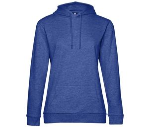 B&C BCW04W - Sweat capuche # femme Heather Royal Blue