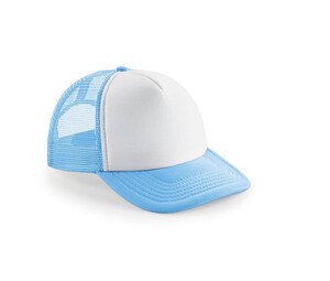 Beechfield BF64B - Casquette Enfant Snapback Trucker Sky Blue / White