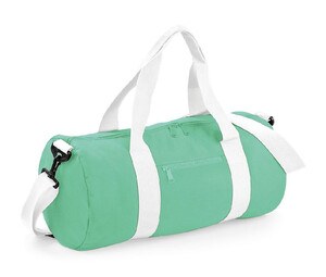 Bag Base BG144 - Sac Voyage Barrel Bag Mint Green / White