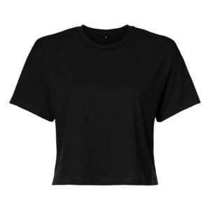 Build Your Brand BY042 - T-shirt femme cropped Noir
