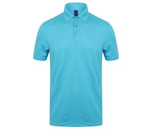 HENBURY HY460 - Polo Homme en polyester stretch Turquoise