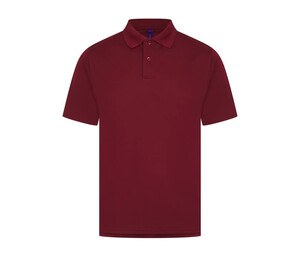 Henbury HY475 - Polo Shirt Homme Cool Plus Burgundy