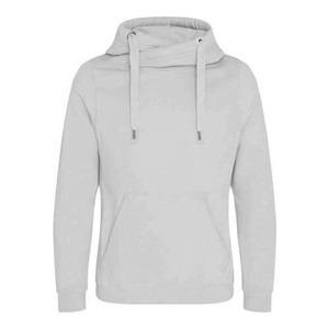 AWDIS JUST HOODS JH021 - Sweat Col Croisé Heather Grey