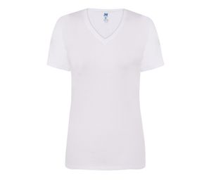 JHK JK158 - T-shirt femme col V 145 White