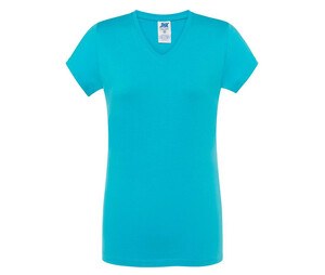 JHK JK158 - T-shirt femme col V 145 Turquoise