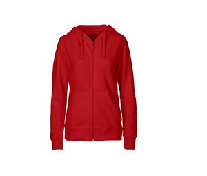 NEUTRAL O83301 - Sweat capuche zippé femme Rouge