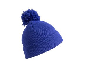 RESULT RC028 - Bonnet avec pompon Bleu Royal