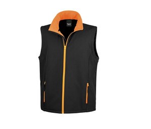 Result RS232 - Polaire sans Manche Homme Black / Orange