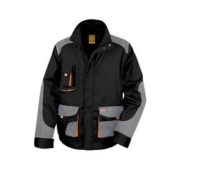 Result RS316 - Veste de travail Lite Black / Grey / Orange