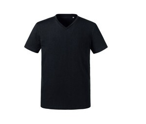 RUSSELL RU103M - T-shirt organique col V homme Noir