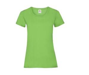 Fruit of the Loom SC600 - T-Shirt Femme Coton Lady-Fit Lime
