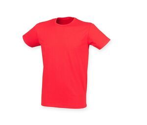 Skinnifit SF121 - Tee-Shirt Homme Stretch Coton Bright Red