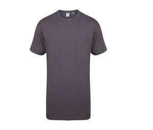 SF Men SF258 - Tee-shirt long homme Charbon Cendré
