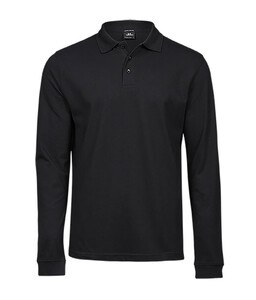 TEE JAYS TJ1406 - Polo stretch manches longues homme Noir
