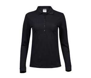 TEE JAYS TJ146 - Polo stretch manches longues femme Noir