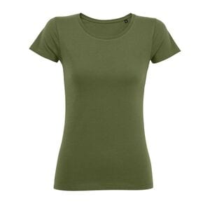 SOL'S 02856 - Martin Women Tee Shirt Jersey Col Rond Ajusté Femme military green