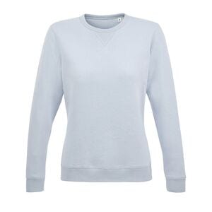 SOL'S 03104 - Sully Women Sweat Shirt Femme Col Rond Bleu crémeux