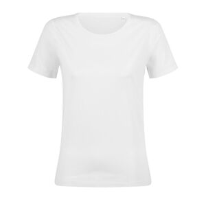 NEOBLU 03185 - Lucas Women Tee Shirt Manches Courtes  Jersey Mercerisé Femme Blanc optique