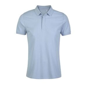 NEOBLU 03188 - Owen Men Polo Piqué Patte Cachée Homme Soft Blue