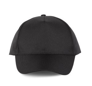 K-up KP157 - Casquette polyester - 5 panneaux Noir