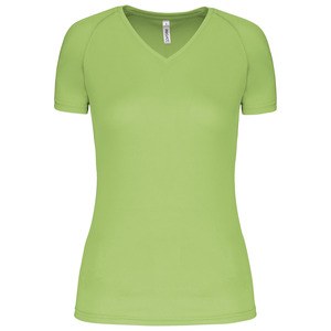 Proact PA477 - T-shirt de sport manches courtes col v femme Lime