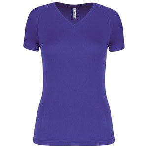 Proact PA477 - T-shirt de sport manches courtes col v femme Violet