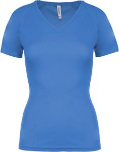 Proact PA477 - T-shirt de sport manches courtes col v femme Sporty Royal Blue