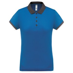 Proact PA490 - Polo piqué performance femme Sporty Royal Blue / Sporty Grey