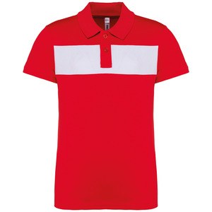 Proact PA494 - Polo manches courtes enfant Sporty Red / White
