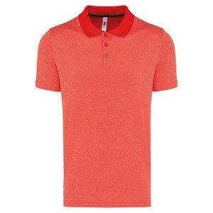Proact PA496 - Polo chiné manches courtes adulte Coral Heather