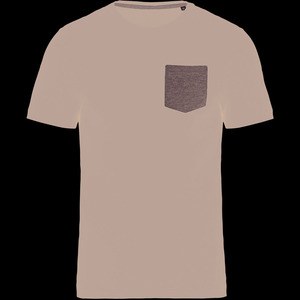 Kariban K375 - T-shirt coton bio avec poche Black/Grey Heather