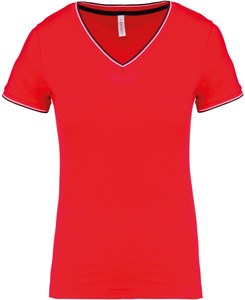 Kariban K394 - T-shirt maille piquée col V femme