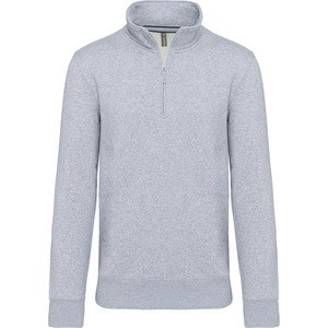 Kariban K487 - Sweat-shirt col zippé Oxford Grey