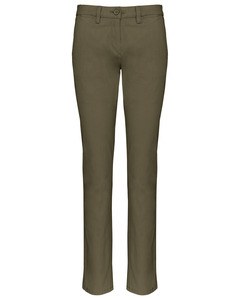 Kariban K741 - Pantalon chino femme Light Khaki