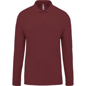 Kariban K256 - Polo piqué manches longues homme Wine