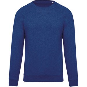 Kariban K480 - Sweat-shirt BIO col rond manches raglan homme Ocean Blue Heather