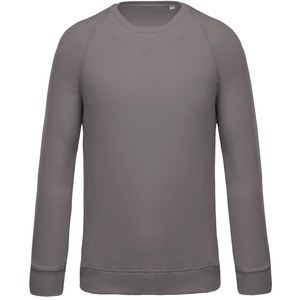 Kariban K480 - Sweat-shirt BIO col rond manches raglan homme Storm Grey