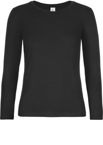 B&C CGTW08T - T-shirt manches longues femme #E190 Noir