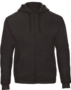 B&C CGWUI25 - Sweatshirt capuche zippé ID.205 Noir
