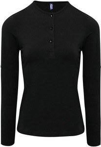 Premier PR318 - T-shirt femme "Long John" Noir