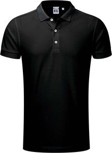 Russell RU566M - Polo Stretch Homme Noir