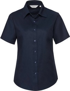Russell Collection RU933F - Chemise Oxford Femme Manches Courtes Bright Navy