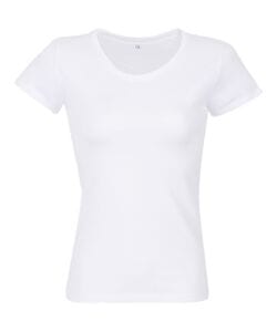 RTP Apparel 03260 - Cosmic 155 Women Tee Shirt Femme Coupe Cousu Manches Courtes Blanc