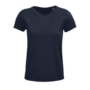 SOL'S 03581 - Crusader Women Tee Shirt Femme Jersey Col Rond Ajusté French Navy
