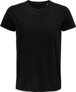 SOL'S 03565 - Pioneer Men Tee Shirt Homme Jersey Col Rond Ajusté Noir profond