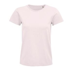 SOL'S 03579 - Pioneer Women Tee Shirt Femme Jersey Col Rond Ajusté Pale Pink
